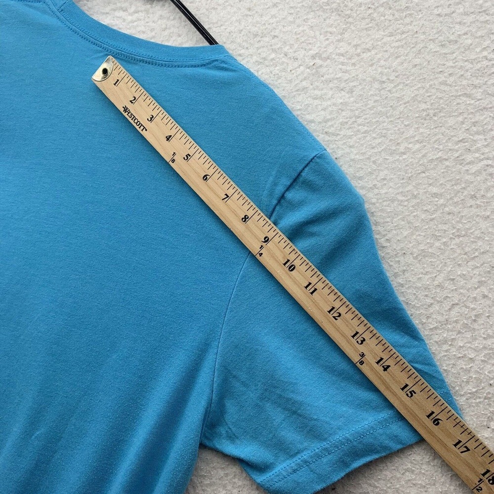 Huk T-Shirt Mens Large Blue Performance‎ Fishing USA Strong Outdoors Dad - Picture 8 of 10